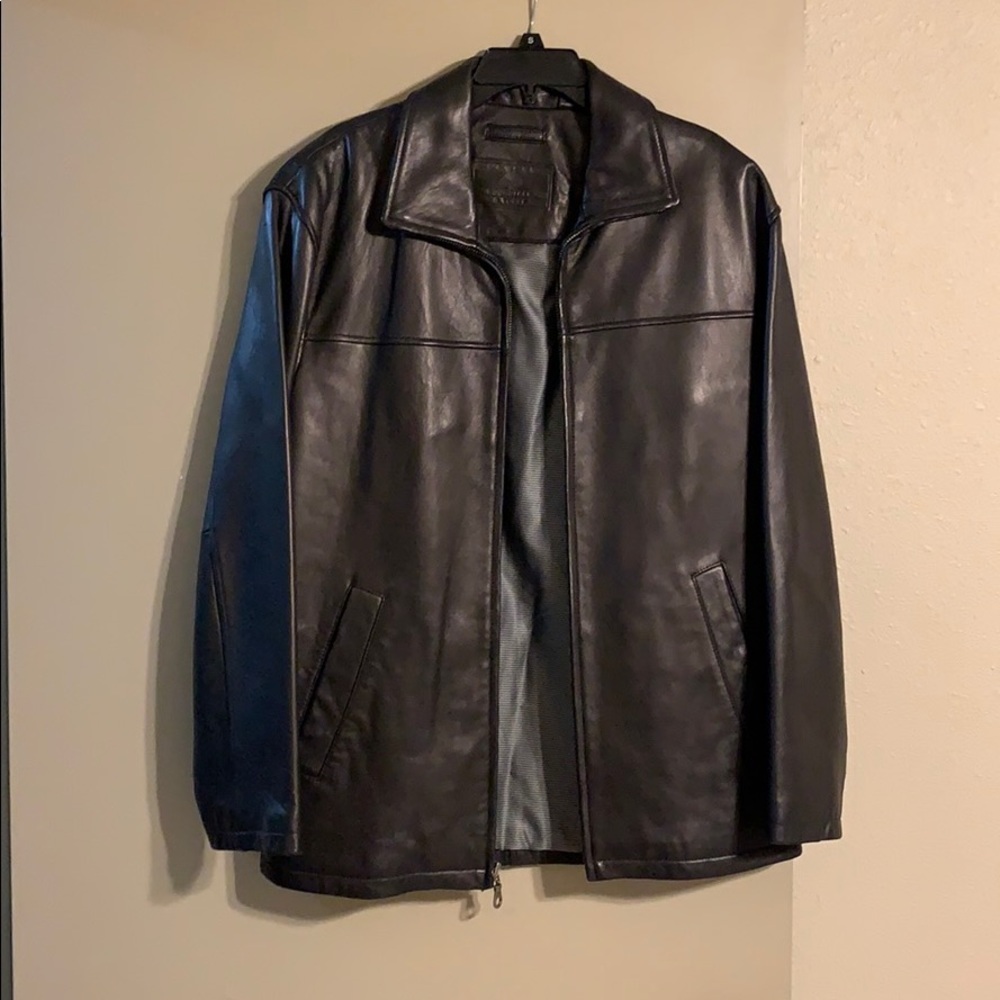 Roundtree and Yorke Black Lamb Skin Jacket